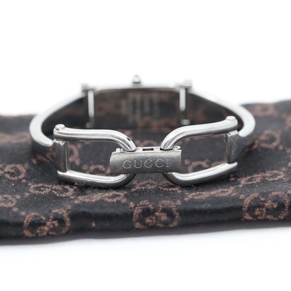 Gucci Horsebit White Gold Plated Watch - Picture 5 of 11